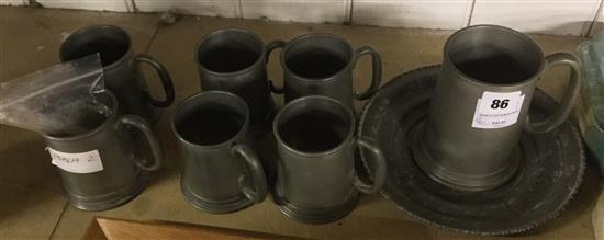 Quantity of pewter ware